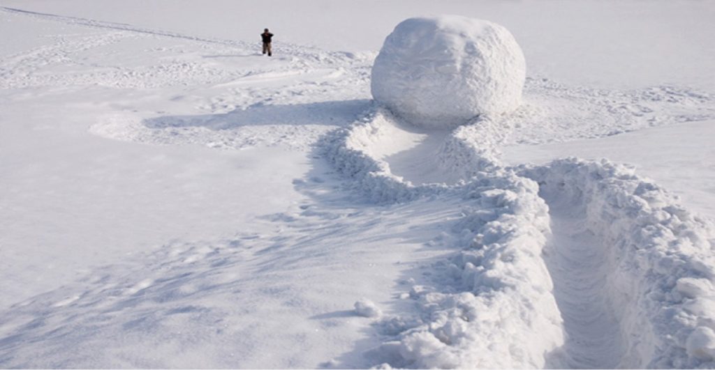 Una bola de nieve bastante peligrosa